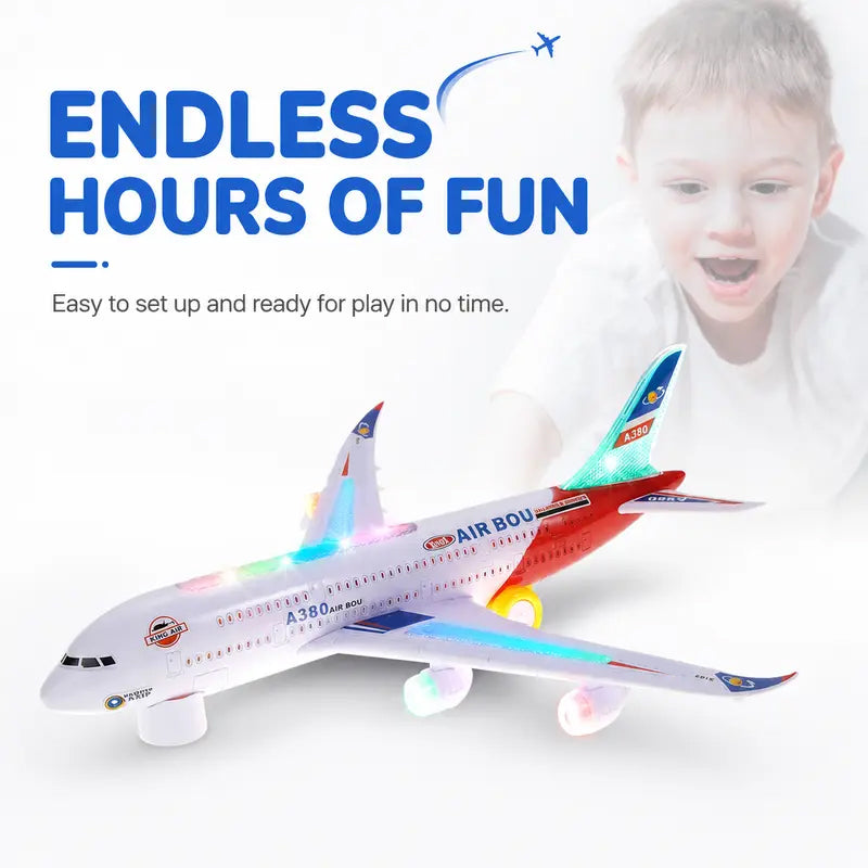 Electric Toy Airplane with Lights & Sounds