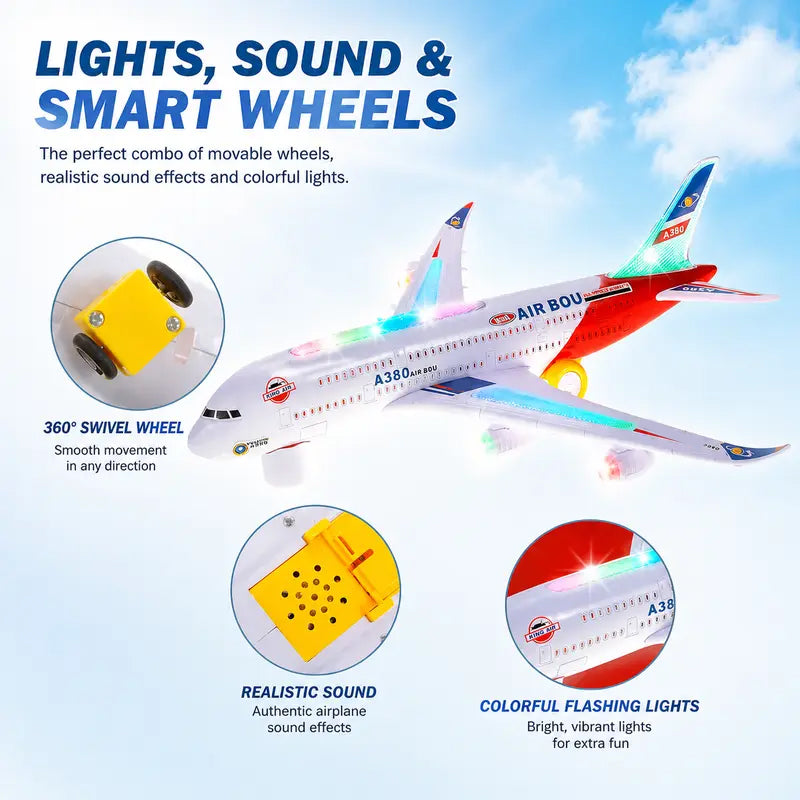 Electric Toy Airplane with Lights & Sounds