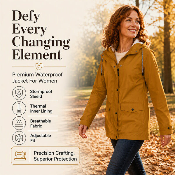 Women's Windproof Hooded Jacket | Lightweight Outdoor Casual Coat