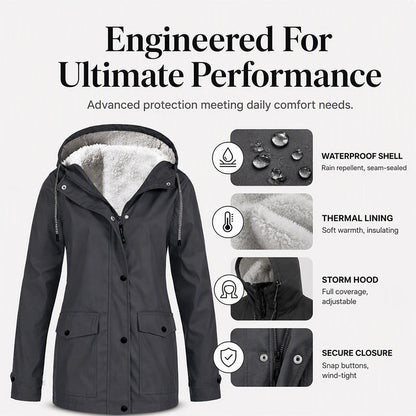 Women's Windproof Hooded Jacket | Lightweight Outdoor Casual Coat