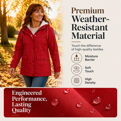Women's Windproof Hooded Jacket | Lightweight Outdoor Casual Coat