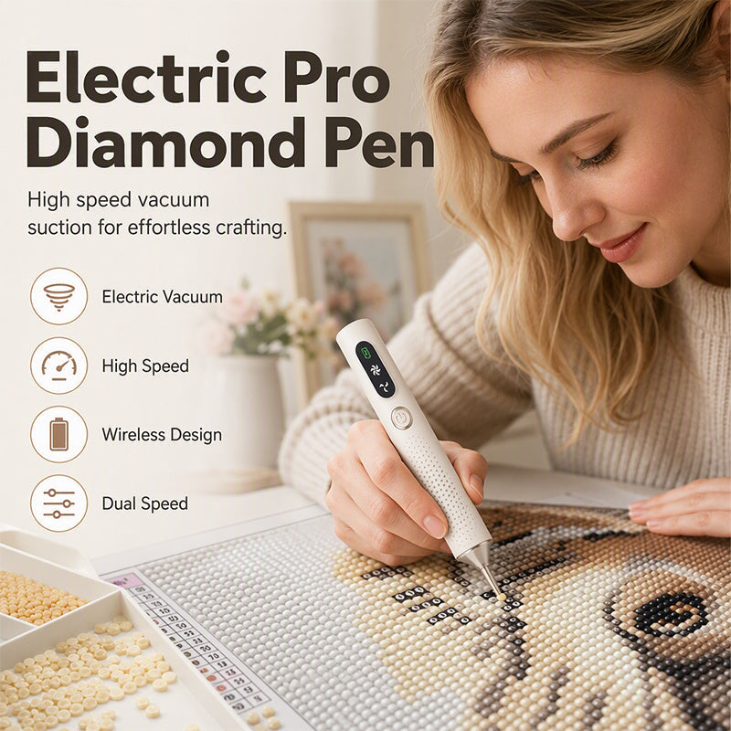 Rechargeable Electric Diamond Painting Pen | Smart Diamond Art Tool