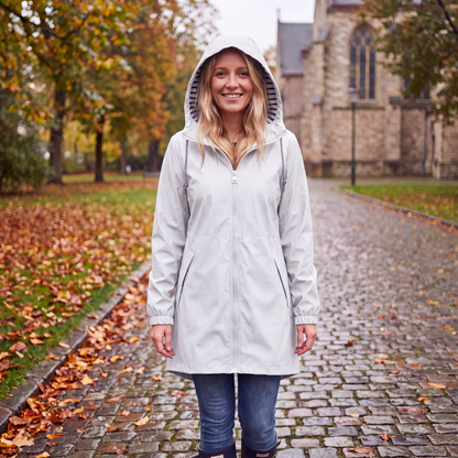 Women's Casual Waterproof Hooded Jacket | Lightweight Rain Windbreaker