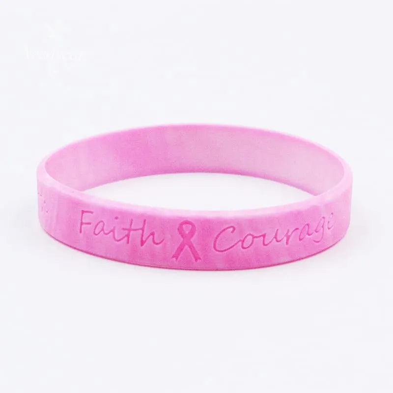 Breast Cancer Awareness Silicone Bracelet
