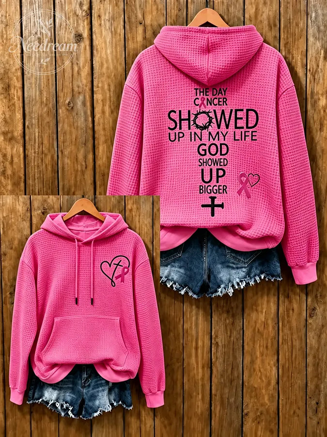 Women'S Breast Cancer Printed Hoodie