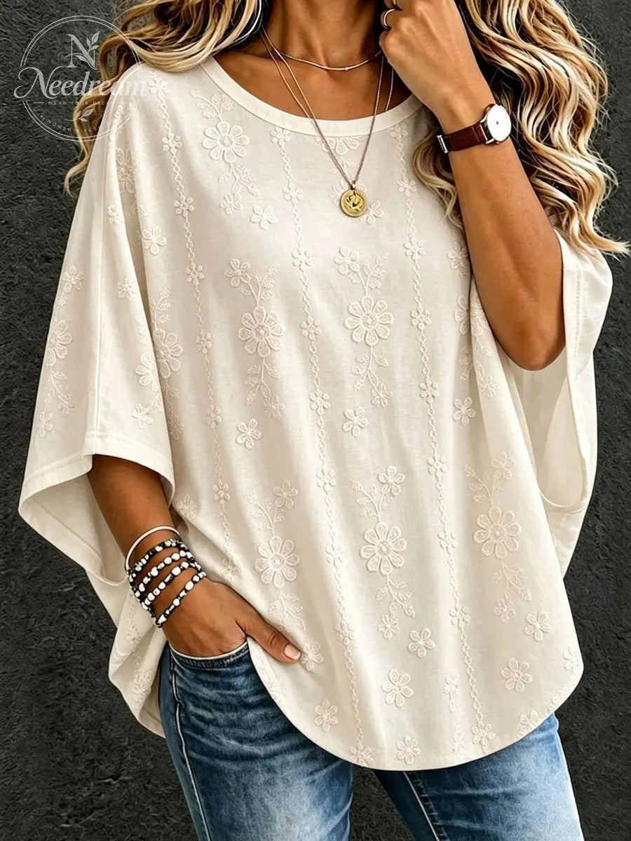 Women'S Retro Floral Casual Top