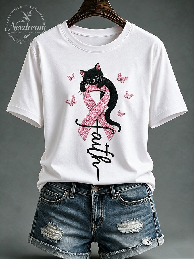 Women'S Faith Printed Casual T-Shirt