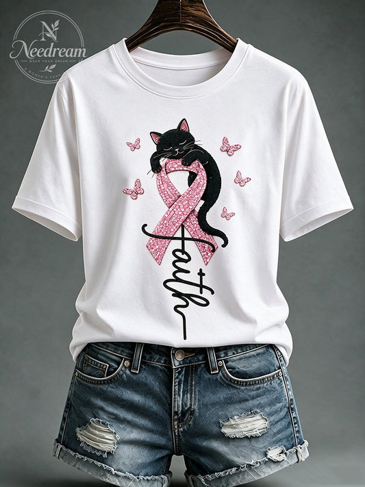 Women'S Faith Printed Casual T-Shirt