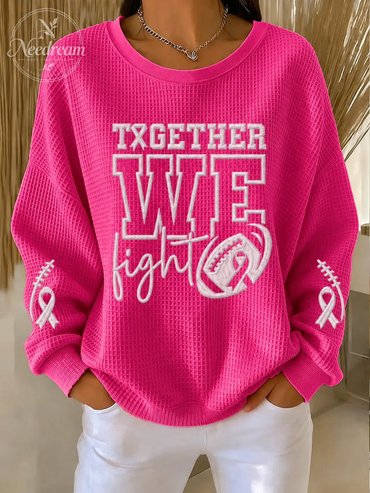 Women'S Breast Cancer Printed Casual Sweatshirt