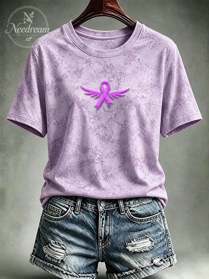 Women's Casual Relief Art T-shirt