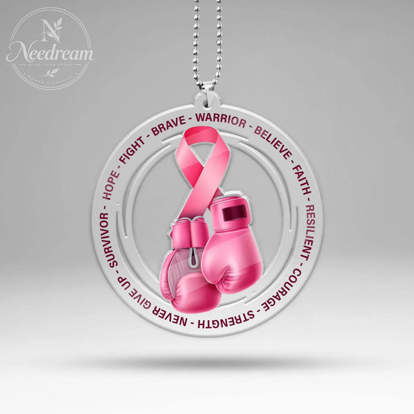 AIDS Promotion Commemorative Badge Pink Pendant