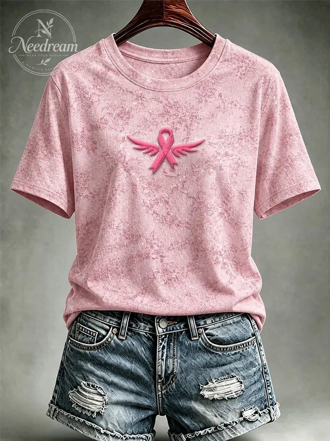 Women's Casual Relief Art T-shirt