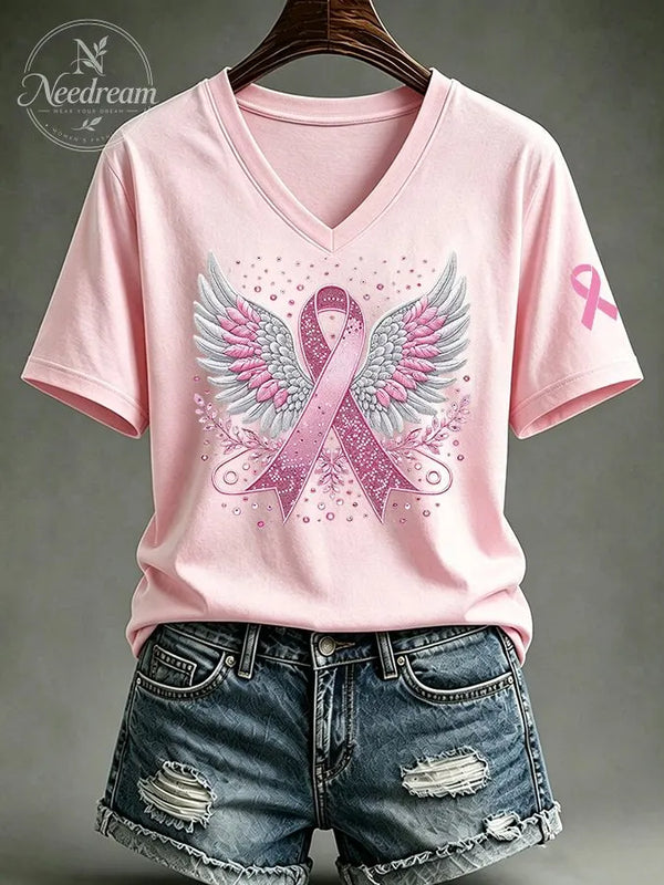 We Wear Pink Printed T-Shirts For Women In October