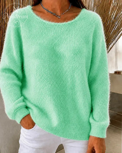 Women'S Solid Color Multi-Color Solid Color Long Sleeved Thin Sweater Top
