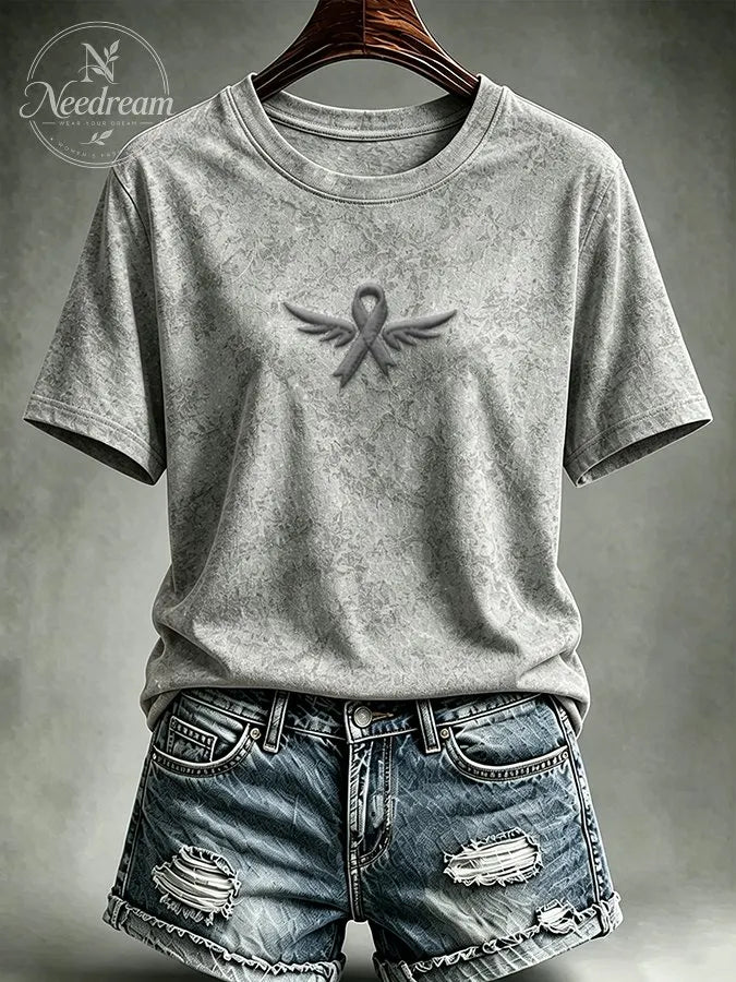 Women's Casual Relief Art T-shirt