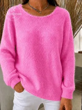 Women'S Solid Color Multi-Color Solid Color Long Sleeved Thin Sweater Top