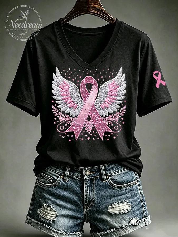 We Wear Pink Printed T-Shirts For Women In October