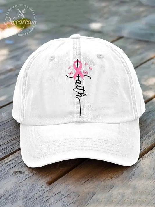 Unisex Faith Breast Cancer Baseball Cap