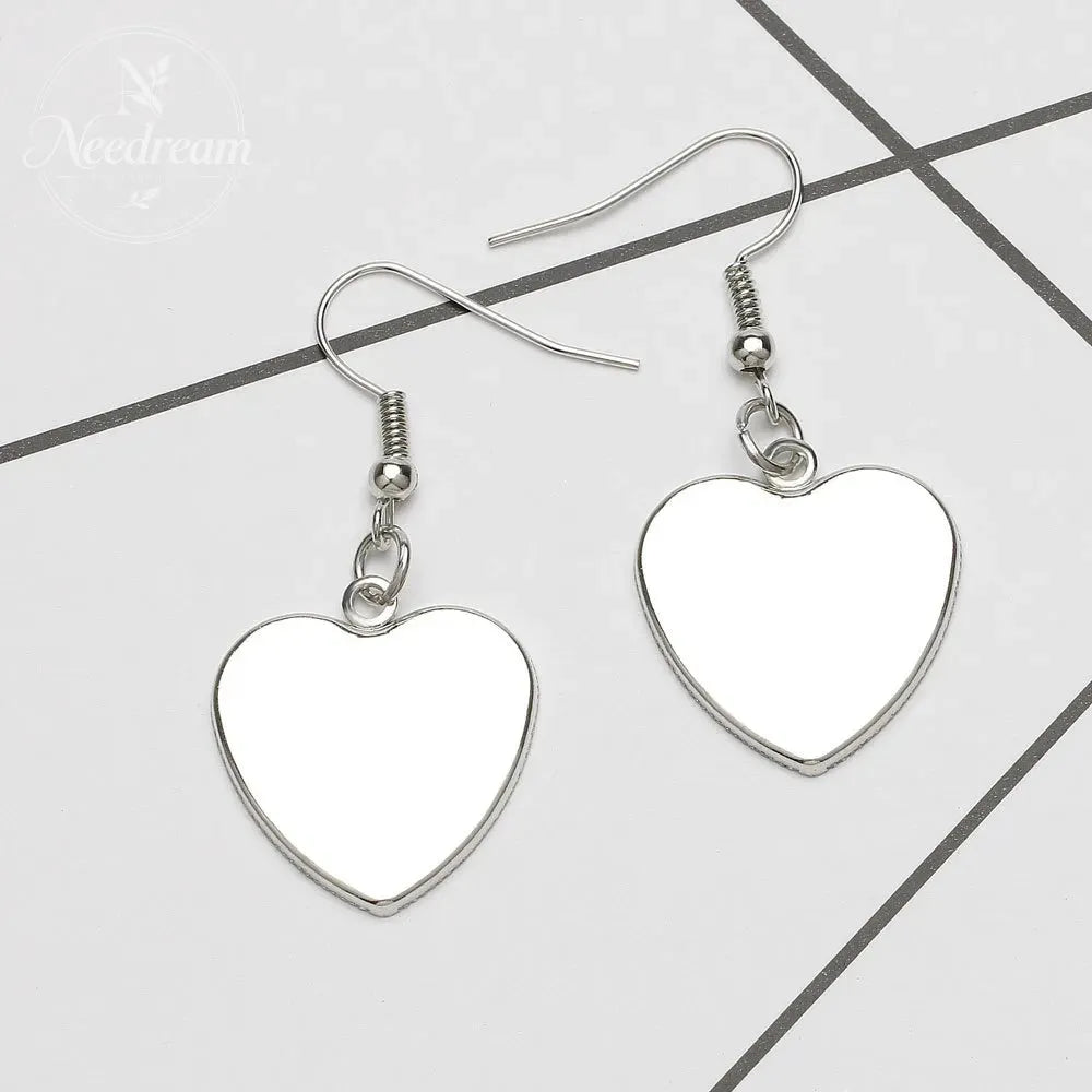 AIDS Breast Prevention Badge Earrings