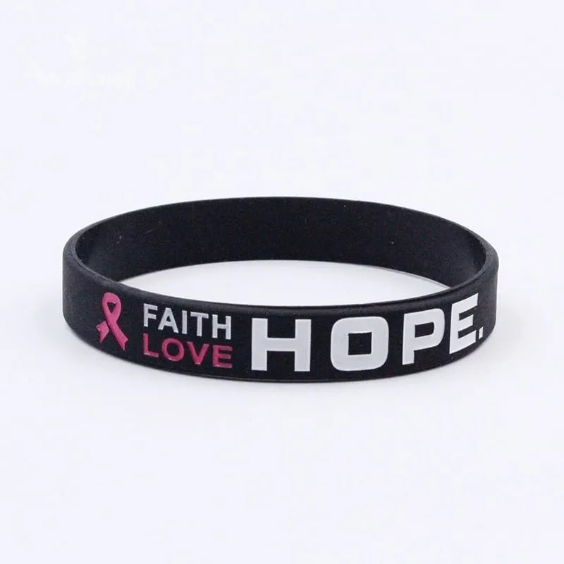Breast Cancer Awareness Silicone Bracelet