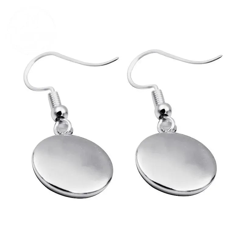 Pink Ribbon Time Gem Earrings