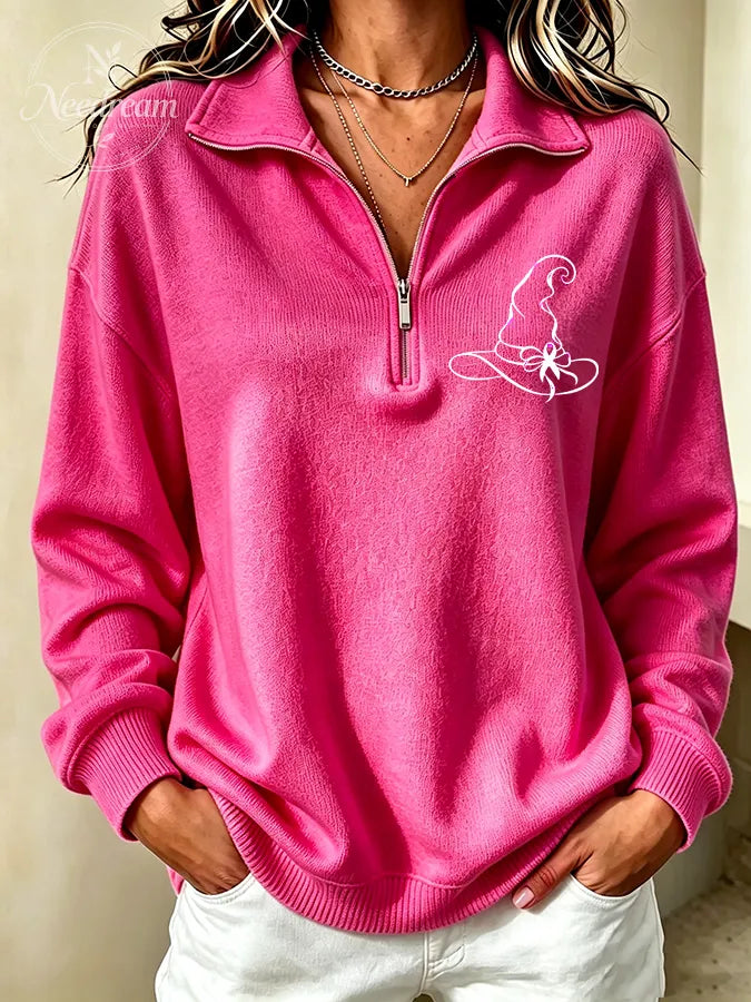 Women's Breast cancer awareness Zip-Up Sweatshirt